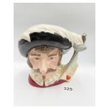 SIGNED ROYAL DOULTON CYRANO DE BERGERAC MUG, 8X8