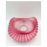 JEFFERSON GLASS CRANBERRY OPALESCENT BRIDE