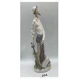 12" LLADRO TALL MAN WITH SWORD