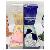 SPRING BLOSSOM BARBIE AND WINTER VELVET BARBIE IN