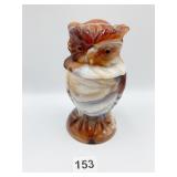 IMPERIAL END OF THE DAY CARMEL SLAG GLASS OWL