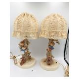 HUMMEL LAMPS BY W GLOBAL GERMANY 44A & 44B W/