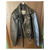 OPEN ROAD SZ 44 BLACK LEATHER MOTORCYCLE JACKET