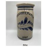 PENNSYLVANIA BLUE AND GRAY CROCK