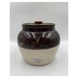 CROWN 3 STONEWARE BEAN POT WITH LID