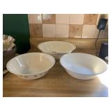 CORELLE SERVING BOWLS, ALL DIFFERENT PATTERNS