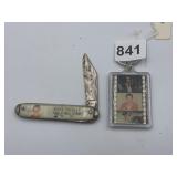 ELVIS PRESLEY KEYCHAIN AND POCKET KNIFE