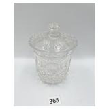 6" CRYSTAL BISCUIT JAR