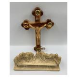 JERUSALEM MADE CRUCIFIX WITH HOLY ROCKS IN ENDS,