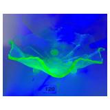 FOOTED RUFFLE EDGE CENTER PC. BOWL 11" W STAG AND