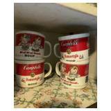 4 CAMPBELLS SOUP MUGS