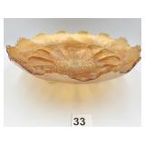 FENTON CARNIVAL GLASS STAG AND HOLLY PATTERN