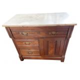 30.5X16X26 MARBLE TOP WASHSTAND, PLEASE COME LAST