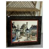 ROBERT SCOTT PICTURE IN WOOD FRAME ON CANVAS 32"