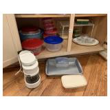 SMALL COFFEE POT, FOOD STORAGE CONTAINERS