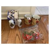 ROBIN MUGS, SALT/PEPPER SHAKER IN BOX