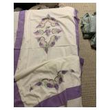 HAND STITCHED W/ GRAPE DESIGN CLOTH