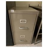 2 DRAWER METAL FILE CABINET