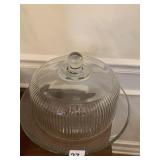 RIBBED DESIGNED TIERED CAKE PLATE