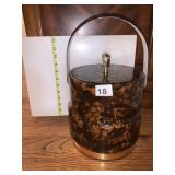 MID CENTURY MODERN VINYL COATED ICE BUCKET