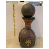 UNUSUAL LEATHER WRAPPED DECANTER BOTTLE