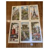 6 PARIS PRINTS READY TO FRAME