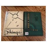 2 YEAR BOOKS SHINGAS 1958 & YOUTH A MON 1938 YEAR