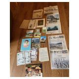 HEADLINERS, NEWSPAPERS, BROCHURES ETC.