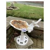 CAST IRON BIRDBATH NOT PEDESTAL
