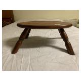 WOOD OVAL STOOL