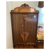 DEPRESSION ERA CEDAR LINED WARDROBE WITH HANGER,