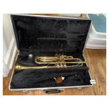 BRASS TRUMPET IN CASE