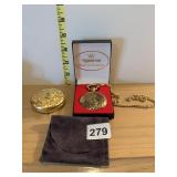ESTEE LAUDER COMPACT & POCKET WATCH IN BOX