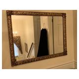 GOLD FRAMED MIRROR 29.5" H X 37.5" W