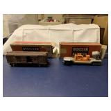 LIGHT BEACON CAR AND ROLLING STOCK CAR W/ BOXES