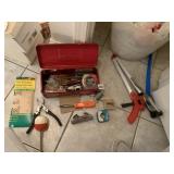 RED TOOLBOX, SCREW, SANDPAPER, MULTI TOOL, 20