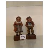 TWO CARVED ANRI FIGURES