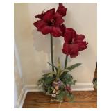 ARTIFICIAL BLOOMING BULBED FLOWERS IN 32 INCH H