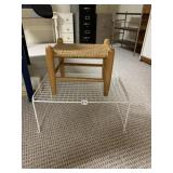 RUSH FOOT STOOL AND SPACE SAVER RACK