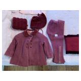LITTLE GIRLS WINTER COAT WITH MATCHING PANTS,