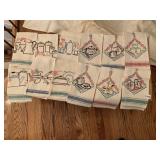 LIKE NEW VINTAGE HAND STITCHED KITCHEN TEA TOWELS