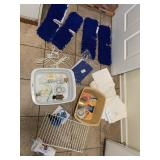 VINTAGE DIAPERS, DUST MOPS, LAMP TIMERS,