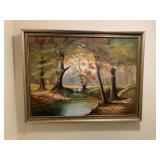 FRAMED STREAM PICTURE 34" X 24"