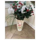 30-INCH-TALL FLORAL ARRANGEMENT WITH SILK FLOWERS