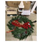 HOLIDAY WREATH & TRAIN LAYOUT BLDG.