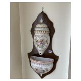 PORCELAIN WALL HANGER MOUNTED ON BOARD IDEAL FOR