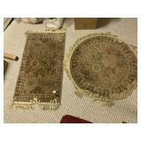 TWO AREA RUGS W/ FRINGE