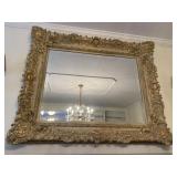 BEAUTIFULLY CARVED FRAME BEVELED MIRROR 44 INCH
