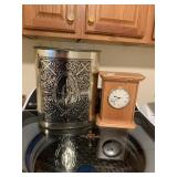 TRASH CAN, CROSS, WALL CLOCK