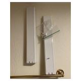 27X15 WALL MIRROR WITH SILVER TONE FRAME AND